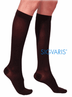 Load image into Gallery viewer, Sigvaris 860 Opaque 20-30mmHg Knee High Compression Stockings
